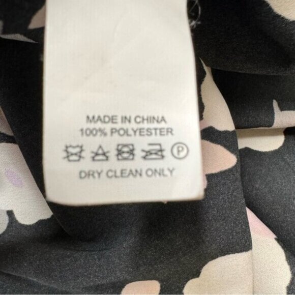 KATE SPADE NEW YORK Black Whimsies Posy Floral Swing Dress Size 10 - Picture 10 of 11